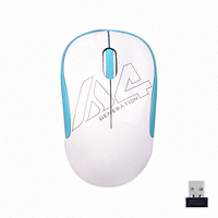Оптична мишка A4tech G3-300N V-Track, USB, Бял/Син