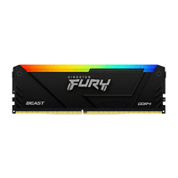 Памет Kingston FURY Beast Black RGB 32GB(2x16GB) DDR4 3600MHz CL18