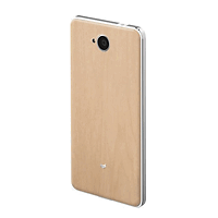 MS LUMIA 650 BACK CVR LGH WOOD