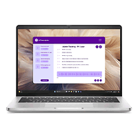 Dell Pro 14 Plus PB14250, Intel Ultra 7 268V vPro (48 TOPS NPU, 8 cores, up to 5.0GHz), 14" FHD+ 1920 x 1200, 400 nit, AG, 32 GB: LPDDR5x, 8533 MT/s (onb), 512 GB SSD, Integrated Intel graphics,