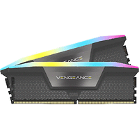 Памет Corsair Vengeance Gray RGB DDR5 64GB (2x32GB), 5600MHz, AMD EXPO &amp; Intel XMP