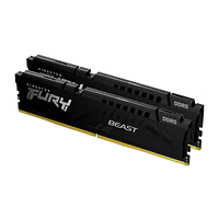 Памет Kingston FURY Beast Black 128GB(2x64GB) DDR5 5600MHz CL40 - AMD EXPO