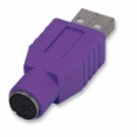 ПРЕХОДНА БУКСА PS2 ЖЕНСКА(X2)/ USB A МЪЖКА