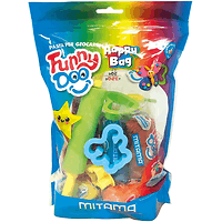 Комплект за моделиране MITAMA Funny Doo Happy Bag, 350 г, 7 цвята моделин, с аксесоари, 14 части