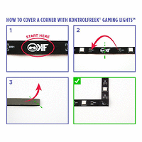 KontrolFreek Gaming Lights Kit - RGB лента USB (3.6m)