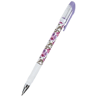 Химикалка Axent Floral White 0.5 mm Син 