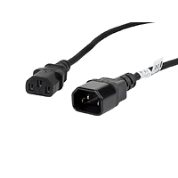 Кабел, Lanberg extension power supply cable IEC 320 C13 -> C14 1.8m VDE, black