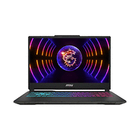 MSI Cyborg 15 A13VEK, i5-13420H (8C/12T, up to 4.60GHz, 12 MB), GeForce RTX 4050 6GB GDDR6 194 AI TOPS, 15.6" FHD (1920x1080), 144Hz, IPS-Level, 16GB RAM 5200MHz, 512GB PCIe Gen4x4 SSD, WiFi 6E,