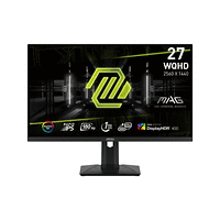 MSI MAG 274QRF QD E2, 27", Rapid IPS, 1ms, 180Hz, Flat, WQHD 2560x1440, Quantum Dot technology, DisplayHDR 400, Mystic Light, Gaming Intelligence App, 1x DP(1.4a), 2x HDMI (2.0b), 1x Type-C (DP a