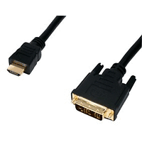 Кабел, DVI M - HDMI M, single link, 1.0 м