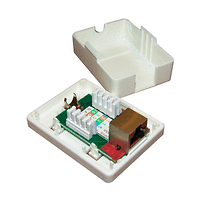 CAT-5 розетка, RJ45, 8P8C, екран