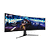 Asus ROG STRIX Curved XG49VQ, 49&quot; DFHD (3840x1080) Gaming monitor, VA, up to 144Hz, 125% sRGB, DP, HDMI, USB3.0, FreeSync 2 HDR, DisplayHDR400, AuraSync, Red+Dark Gray