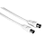 Антенен кабел HAMA 205028 коаксиален мъжко - коаксиален женско, 1.5 м, 75dB, екраниран