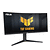 Asus TUF Gaming VG34VQL3A Curved Gaming, 34 &quot; WQHD (3440 x 1440), 180Hz, 1500R, Curved design, Extreme Low Motion Blur, Freesync Premium Pro, 1ms (GTG),125% sRGB, DisplayHDR 400 , DisplayWidget,