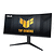 Asus TUF Gaming VG34VQL3A Curved Gaming, 34 &quot; WQHD (3440 x 1440), 180Hz, 1500R, Curved design, Extreme Low Motion Blur, Freesync Premium Pro, 1ms (GTG),125% sRGB, DisplayHDR 400 , DisplayWidget,