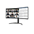 LG 34WR55QK-B 34&quot; UltraWide AG , Curved 21:9 VA Panel, 5ms, 3000:1, 300 cd/m2, WQHD 3440x1440, HDR10, sRGB 99% , USB type-C 65W , 100Hz, HDMI, DisplayPort, PBP, Height Adjustable, Tilt, Reader Mo