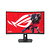 Asus ROG Strix XG32WCS Gaming Monitor  32  , 2560x1440, Curved, 180Hz (Above 144Hz), 1ms (GTG), Fast VA, Extreme Low Motion Blur Sync, USB Type-C, FreeSync, DisplayWidget Center, tripod socket, HDR, B