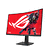 Asus ROG Strix XG32WCS Gaming Monitor  32  , 2560x1440, Curved, 180Hz (Above 144Hz), 1ms (GTG), Fast VA, Extreme Low Motion Blur Sync, USB Type-C, FreeSync, DisplayWidget Center, tripod socket, HDR, B
