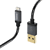 Кабел HAMA Metal, USB-А 2.0 мъжко - Lightning мъжко, 1.5 м., Черен