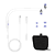 Logitech G333 Gaming Headphones, Cable Management, Custom-length Cable, Dual Dynamic Drivers, White