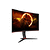 AOC C27G2Z3/BK, 27&quot; Curved 1500R VA WLED, 1920x1080@280Hz, 1ms GtG, 0.5MPRT, 300cd m/2, 4000:1, 80M:1 DCR, Adaptive Sync, FlickerFree, Blue Light tech. Soft., Tilt, Height Adjust, Swivel, 2xHDMI,