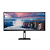 AOC CU34V5C/BK, 34&quot; Curved 1500R VA WLED, 3440x1440@100Hz, 4ms GtG, 1ms MPRT, 300cd m/2, 3000:1, 20M:1 DCR, Adaptive Sync, FlickerFree, Low Blue Light, 5Wx2, Tilt, Height Adjust, Swivel, HDMI, DP