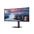AOC CU34V5C/BK, 34&quot; Curved 1500R VA WLED, 3440x1440@100Hz, 4ms GtG, 1ms MPRT, 300cd m/2, 3000:1, 20M:1 DCR, Adaptive Sync, FlickerFree, Low Blue Light, 5Wx2, Tilt, Height Adjust, Swivel, HDMI, DP