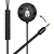 Геймърски слушалки тапи с микрофон Spartan Gear Agoge, Черен