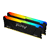 Памет Kingston FURY Beast Black RGB 32GB(2x16GB) DDR4 3600MHz CL18