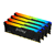 Памет Kingston FURY Beast Black RGB 64GB(4x16GB) DDR4 3200MHz CL16
